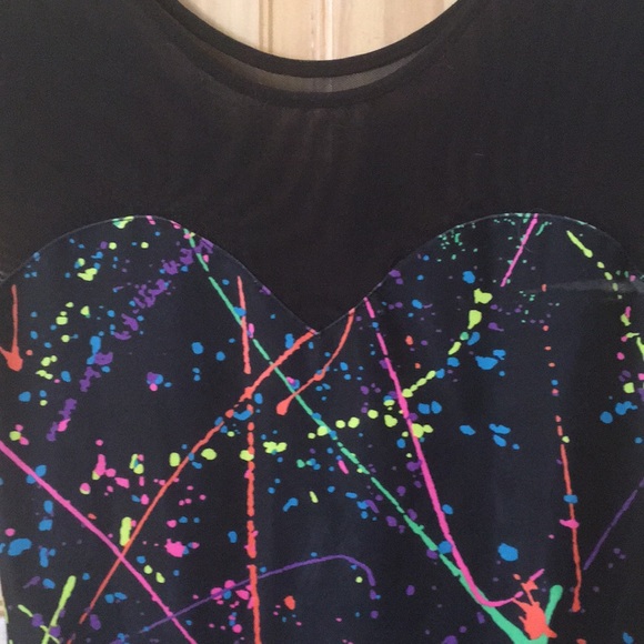 American Apparel Bodycon/mesh mini - Picture 3 of 4